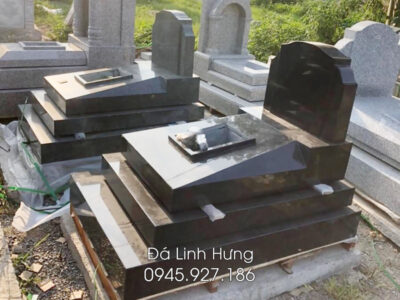 Mộ làm bằng đá granite vẻ đẹp sang trọng, hiện đại, đẳng cấp