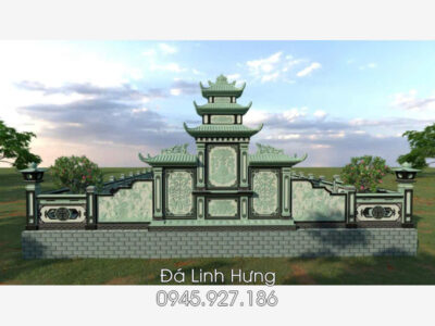 Hoa van phia sau Lang tho da