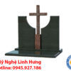 mộ đá đơn công giáo có thập tự giá - mộ đá granite cao cấp hiện đại