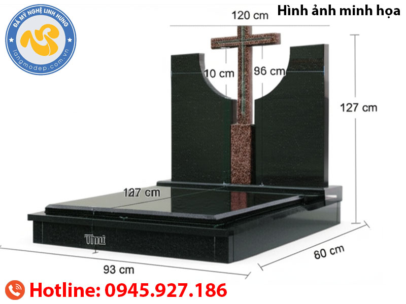 mộ đá đơn công giáo có thập tự giá - mộ đá granite cao cấp hiện đại mộ đá đơn công giáo có thập tự giá - mộ đá granite cao cấp hiện đại