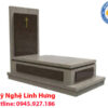 mộ đá granite đơn công giáo cao cấp - mẫu bia đứng thánh giá