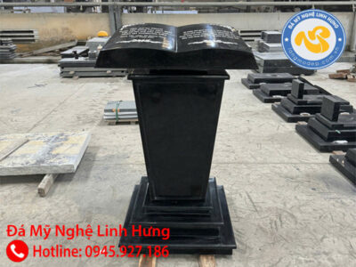 bia đá kinh thánh trụ đứng -mẫu bệ đá công giáo