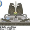 Mộ Đá Đôi Granite Công Giáo - Mẫu Mộ Đá Có Thánh Giá Trung Tâm 1 mộ đá đôi granite công giáo - mẫu mộ đá có thánh giá trung tâm