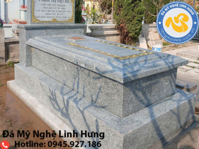 mộ đá đơn nguyên khối - mẫu mộ đá tinh tế hiện đại