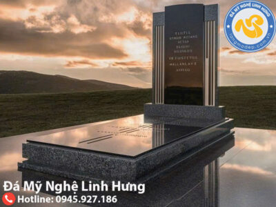 mộ đá granite công giáo - mẫu mộ đá hiện đại